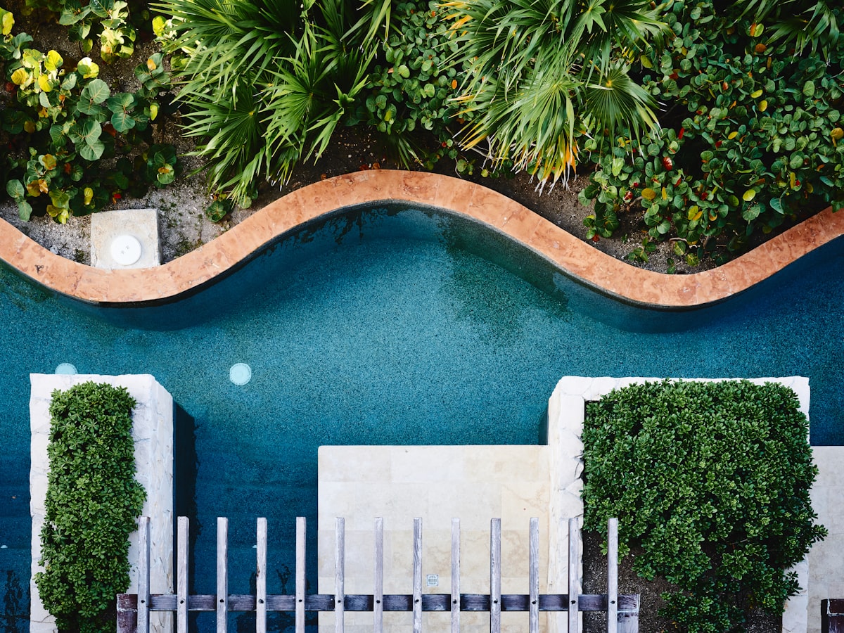 A professionally designed and installed outdoor resort space